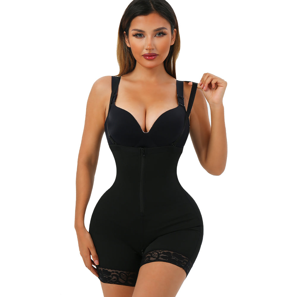 Shapewear Shorts Detachable and Adjustable Straps Plus Size