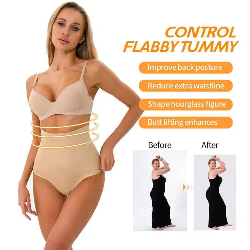 High Waist Gym Shorts Tummy Control Butt Lifter Shapewear