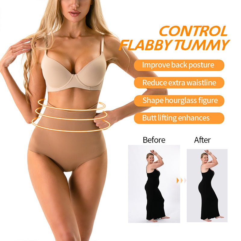 Tummy Control Thong High Waist Shapewear