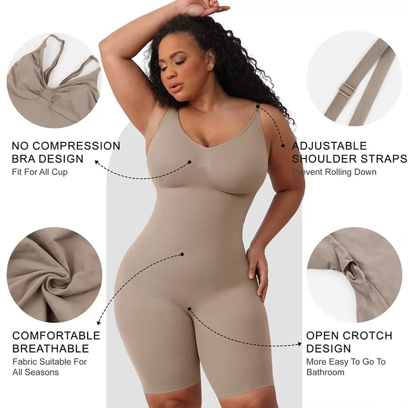 High Quality Seamless Encrypted Camisole Shapewear Bodysuit