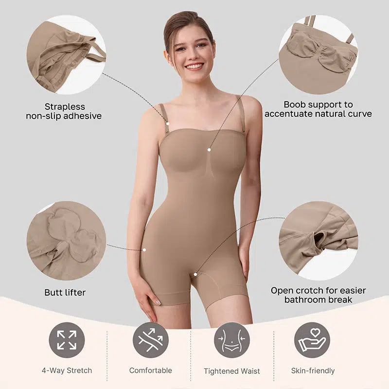 High Quality Seamless Encrypted One-Piece Shapewear Jumpsuit