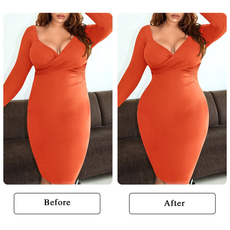 Plus Size Butt Lifting Bodysuit with 3D Padded Hips