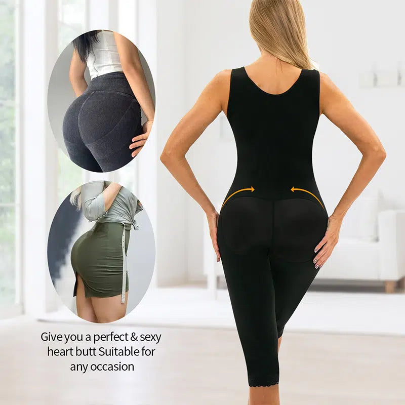 Full Body Shapewear with Side Zippers for Women