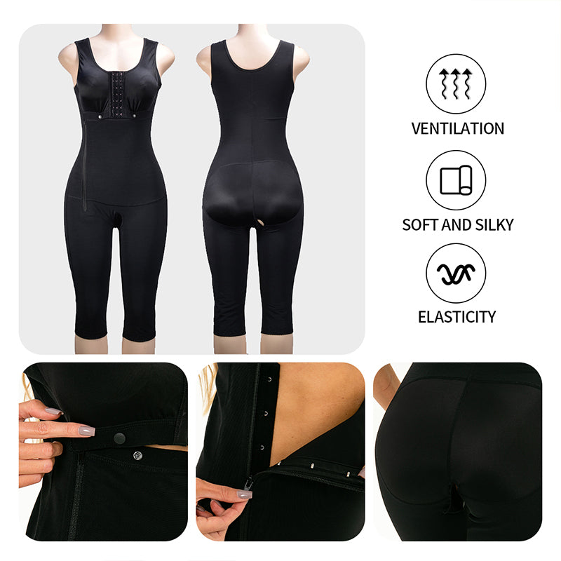 Full Body Shapewear with Side Zippers for Women